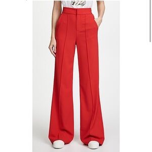 ALICE & OLIVIA Dylan High Waist Wide Leg Pants (10)‎
